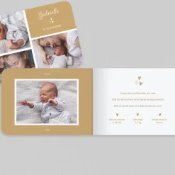Faire-part Naissance Fille | Faire-part Naissance Garçon^Planet cards Petits Cœurs Parsemés