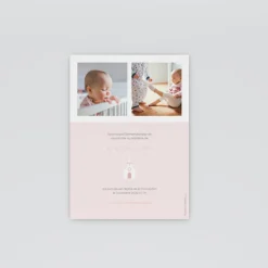Faire-part Baptême Fille^Planet cards Petits Habits Étendus