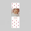 Faire-part Naissance Marque-page | Faire-part Naissance Fille^Planet cards Petits Motifs Coeurs