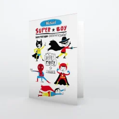 Carte Invitation Anniversaire Enfant Garçon^Planet cards Petits Super-héros