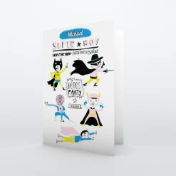 Carte Invitation Anniversaire Enfant Garçon^Planet cards Petits Super-héros