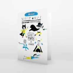 Carte Invitation Anniversaire Enfant Garçon^Planet cards Petits Super-héros