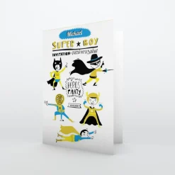 Carte Invitation Anniversaire Enfant Garçon^Planet cards Petits Super-héros
