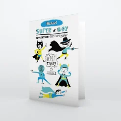 Carte Invitation Anniversaire Enfant Garçon^Planet cards Petits Super-héros