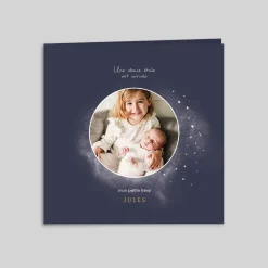 Faire-part Naissance Garçon^Planet cards Photo et Cosmos