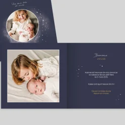 Faire-part Naissance Garçon^Planet cards Photo et Cosmos
