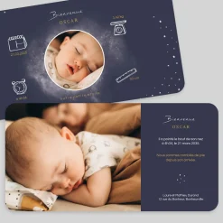 Faire-part Naissance Original | Faire-part Naissance Garçon^Planet cards Photo et Cosmos Garçon