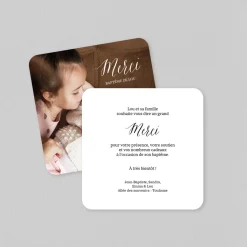 Carte Remerciement Baptême Photo^Planet cards Photo Mémorable