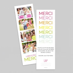 Carte Remerciement Mariage Originale | Carte Remerciement Mariage Marque-page^Planet cards Photobooth