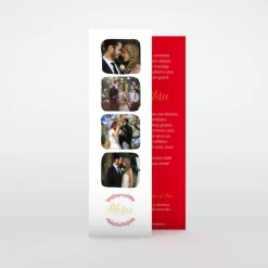 Carte Remerciement Mariage Originale | Carte Remerciement Mariage Marque-page^Planet cards Photobooth mariage