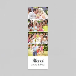 Carte Remerciement Mariage Originale | Carte Remerciement Mariage Marque-page^Planet cards Photomaton de jeunes mariés