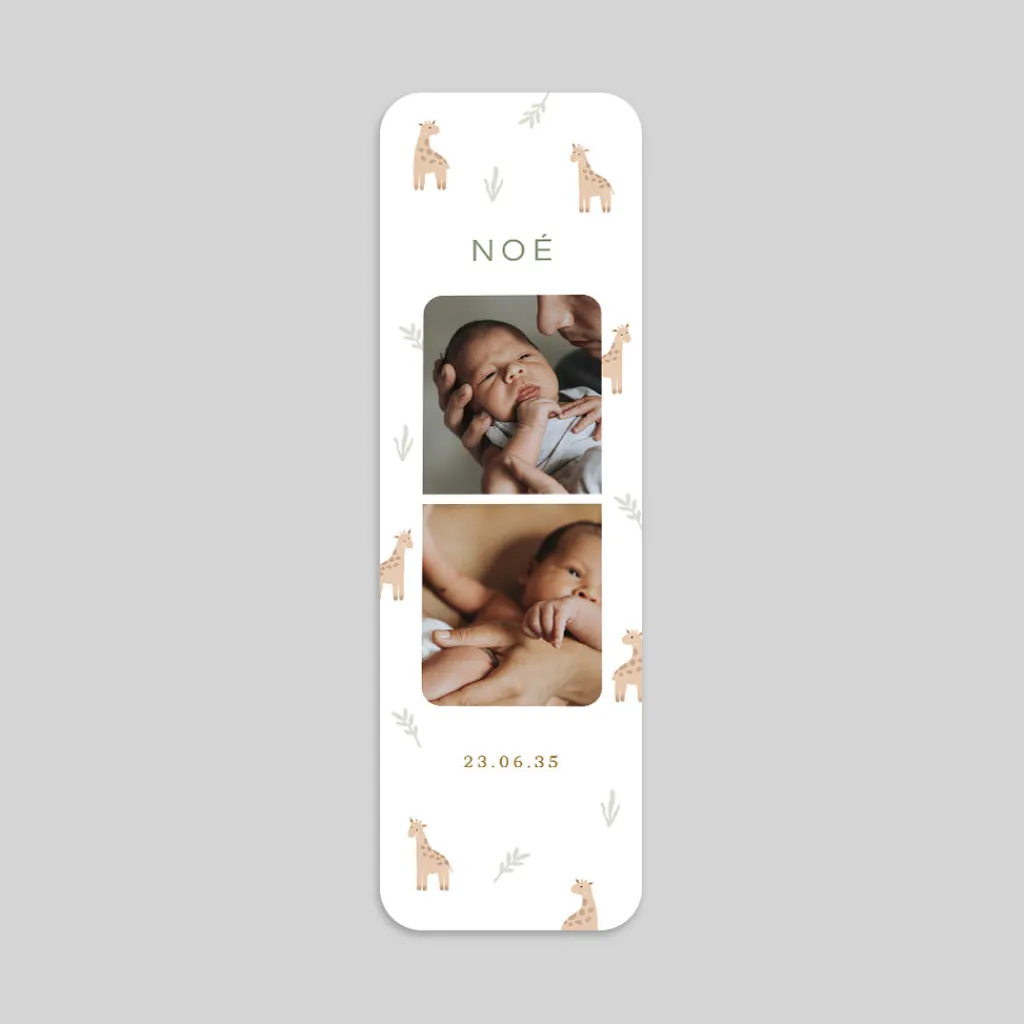 Faire-part Naissance Animaux | Faire-part Naissance Original^Planet cards Photomaton et Petites Girafes
