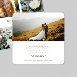 Carte Remerciement Mariage Avec Photo^Planet cards Photos et Bandeau