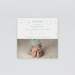 Faire-part Naissance Garçon^Planet cards Photos et étoiles