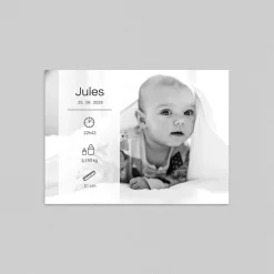 Faire-part Naissance Fille | Faire-part Naissance Garçon^Planet cards Pictos en transparence