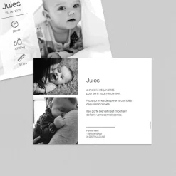 Faire-part Naissance Fille | Faire-part Naissance Garçon^Planet cards Pictos en transparence