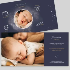 Faire-part Naissance Original | Faire-part Naissance Garçon^Planet cards Pictos et Cosmos Garçon