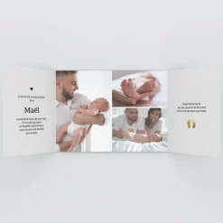 Faire-part Naissance Garçon^Planet cards Pieds Dorés