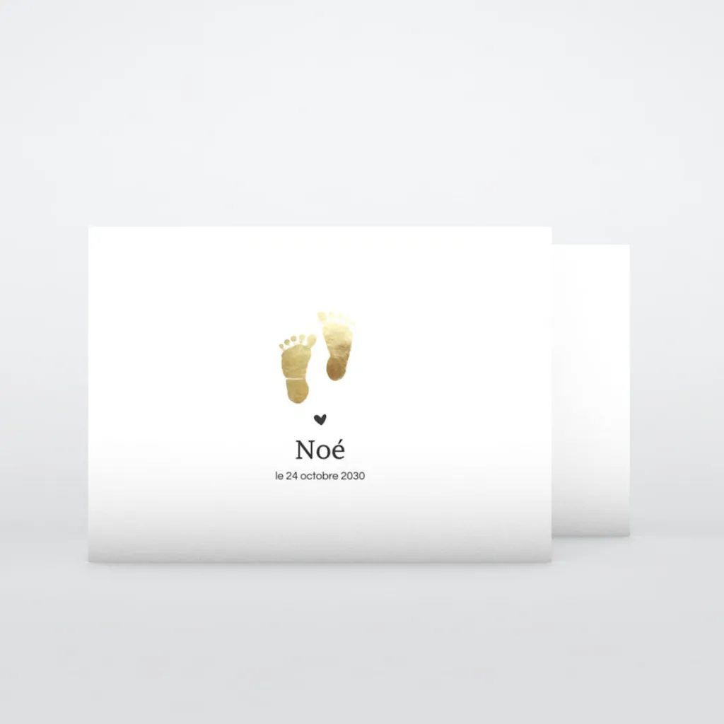 Faire-part Naissance Garçon^Planet cards Pieds Dorés