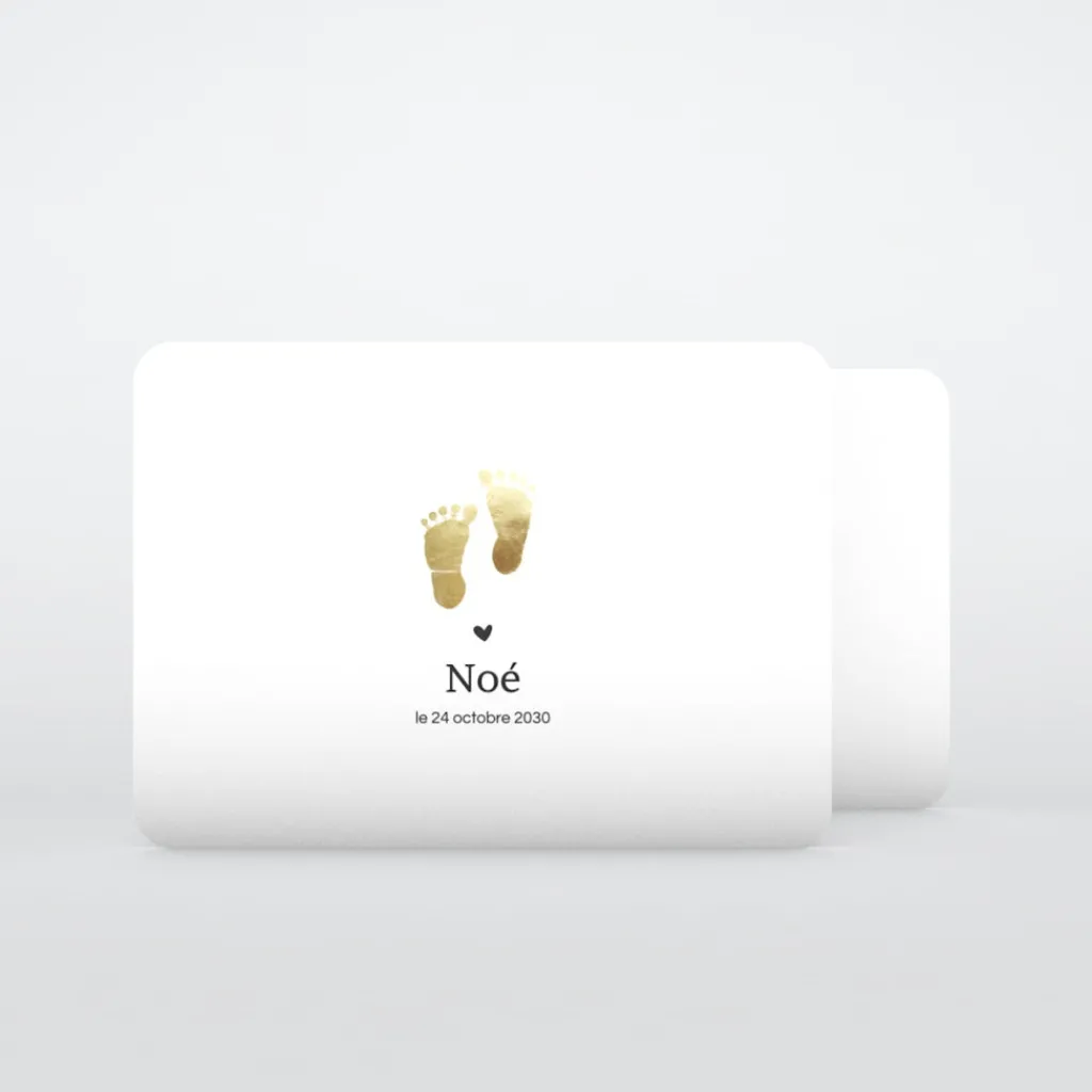 Faire-part Naissance Garçon^Planet cards Pieds Dorés