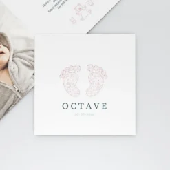 Faire-part Naissance Fille | Faire-part Naissance Garçon^Planet cards Pieds En Pictos