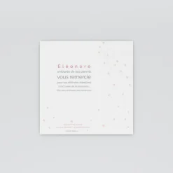 Carte Remerciement Naissance Classique^Planet cards Pincée d'étoiles
