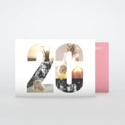 Carte Invitation Anniversaire Adulte Moderne^Planet cards Pêle mêle 20 ans