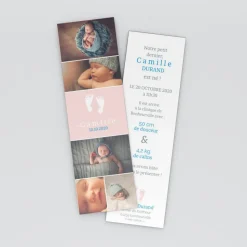Faire-part Naissance Marque-page | Faire-part Naissance Garçon^Planet cards Pêle-mêle empreintes petits pieds