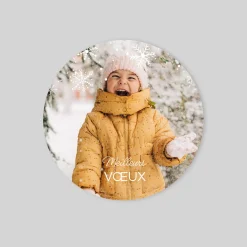 Carte De Vœux Famille | Carte De Vœux Nature^Planet cards Pluie de flocons