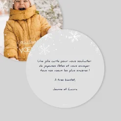 Carte De Vœux Famille | Carte De Vœux Nature^Planet cards Pluie de flocons
