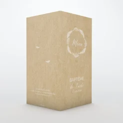 Menu Baptême^Planet cards Plume et Douceur