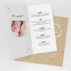 Menu Baptême^Planet cards Plume et Douceur