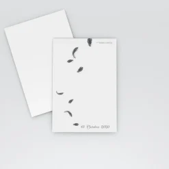 Marque-place Baptême^Planet cards Plumes d'ange