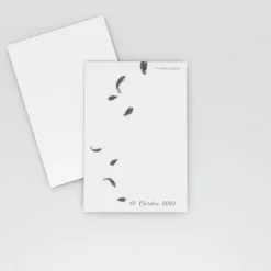 Marque-place Baptême^Planet cards Plumes d'ange