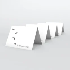 Marque-place Baptême^Planet cards Plumes d'ange