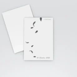 Marque-place Baptême^Planet cards Plumes d'ange