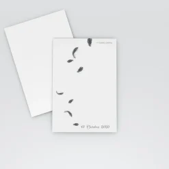 Marque-place Baptême^Planet cards Plumes d'ange