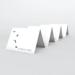 Marque-place Baptême^Planet cards Plumes d'ange