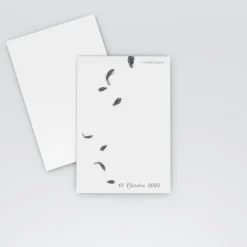 Marque-place Baptême^Planet cards Plumes d'ange