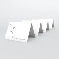 Marque-place Baptême^Planet cards Plumes d'ange
