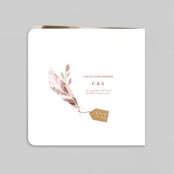 Faire-part Mariage Champêtre^Planet cards Plumes et Étiquettes