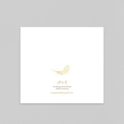 Faire-part Mariage Chic^Planet cards Plumes Festives