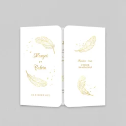 Faire-part Mariage Chic^Planet cards Plumes Festives