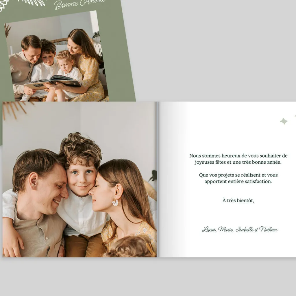Carte De Vœux Famille | Carte De Vœux Nature^Planet cards Pomme De Pin