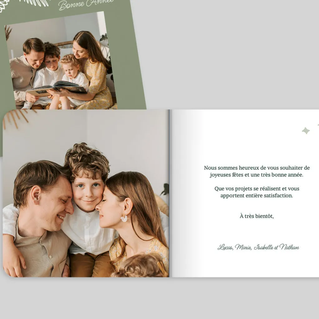 Carte De Vœux Famille | Carte De Vœux Nature^Planet cards Pomme De Pin