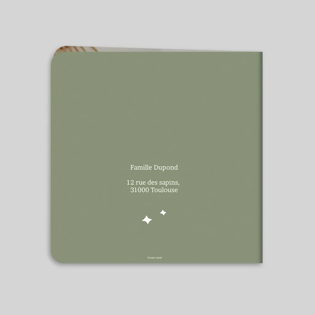 Carte De Vœux Famille | Carte De Vœux Nature^Planet cards Pomme De Pin