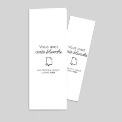Carte 100% Personnalisable | Carte 100% Personnalisable^Planet cards Portrait Plié + Marque Page 7.5 x 20.2 cm