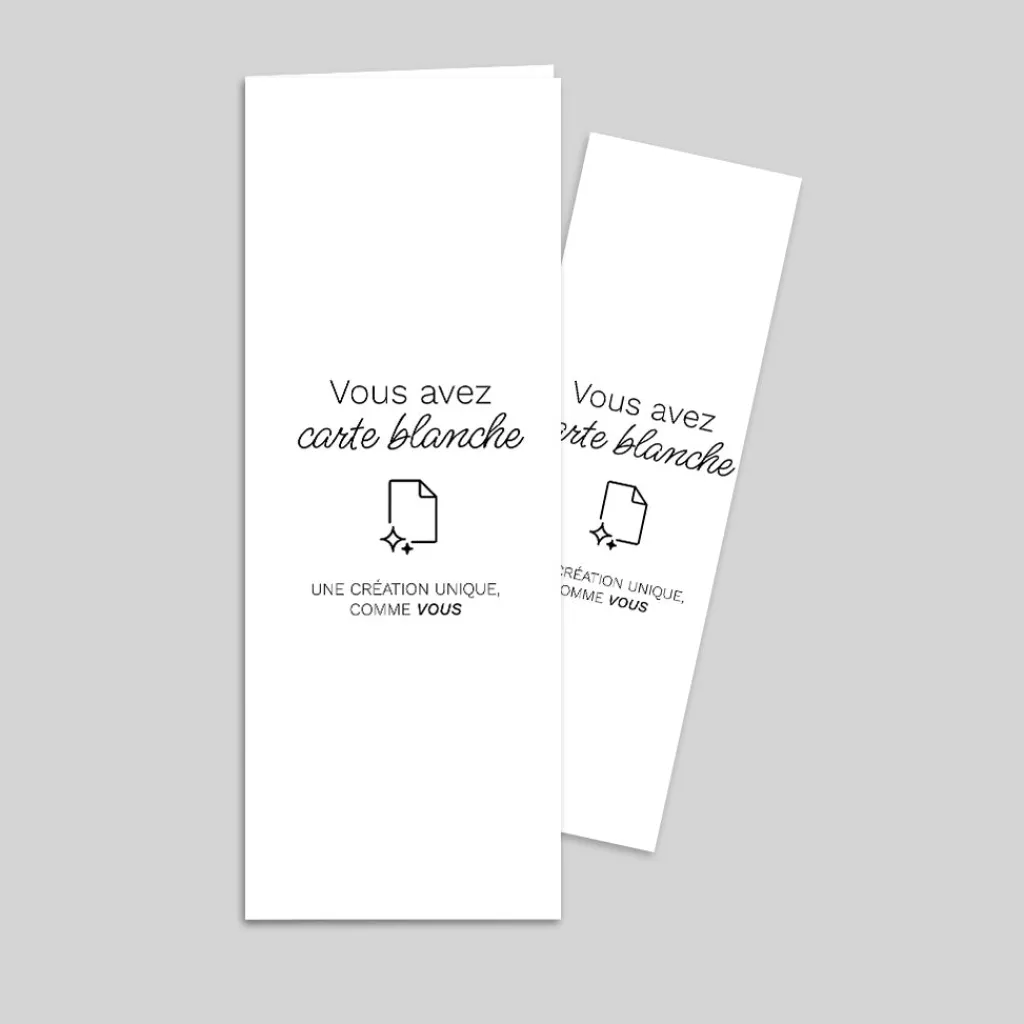 Carte 100% Personnalisable | Carte 100% Personnalisable^Planet cards Portrait Plié + Marque Page 7.5 x 20.2 cm
