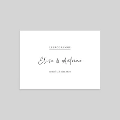Programme De Mariage^Planet cards Programme élégant