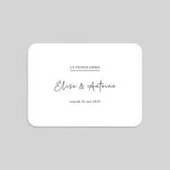 Programme De Mariage^Planet cards Programme élégant